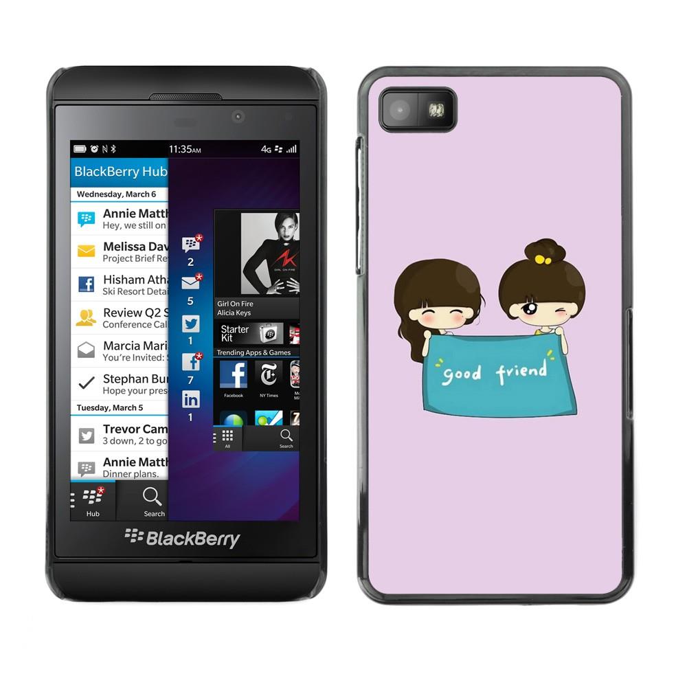 MOONCASE Hard Protective Printing Back Plate Case Cover for Blackberry Z10 No.3003634