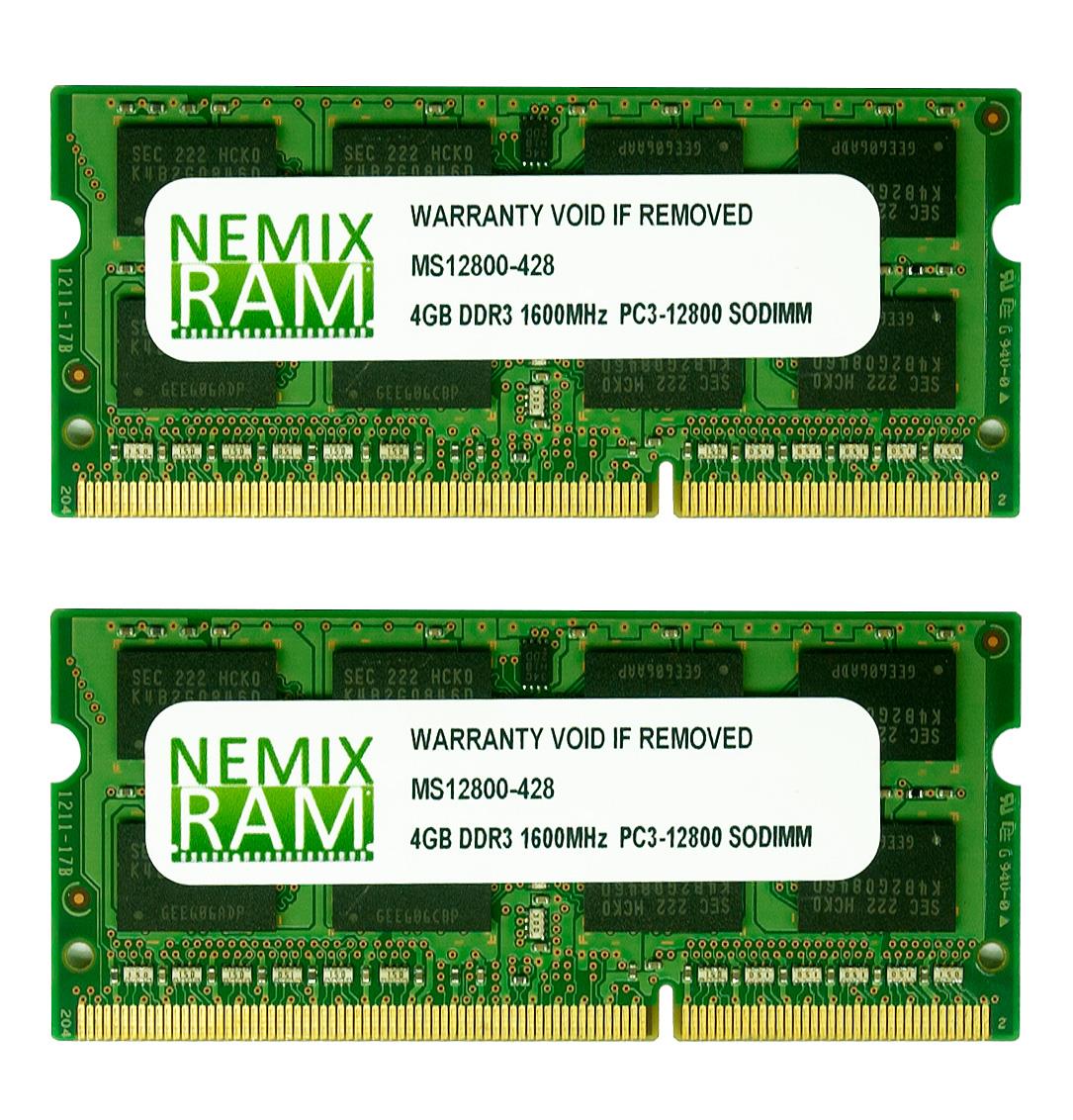 NEMIX RAM 8GB (2 X 4GB) DDR3 1600MHz PC3 12800 SODIMM Memory for Apple iMac 2012 21.5" iMac 13,1