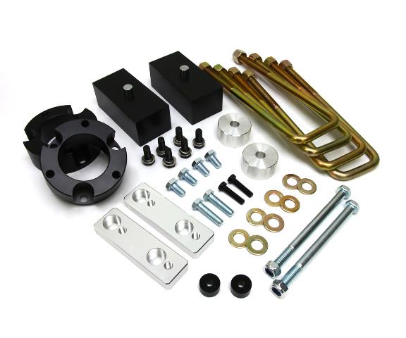 Toyota Tacoma 4wd Full Suspension Leveling Kit 2 Inch Front Lift Spacers + 2 Inch Rear Lift Blocks + Differential Drop + Sway Bar Bracket
