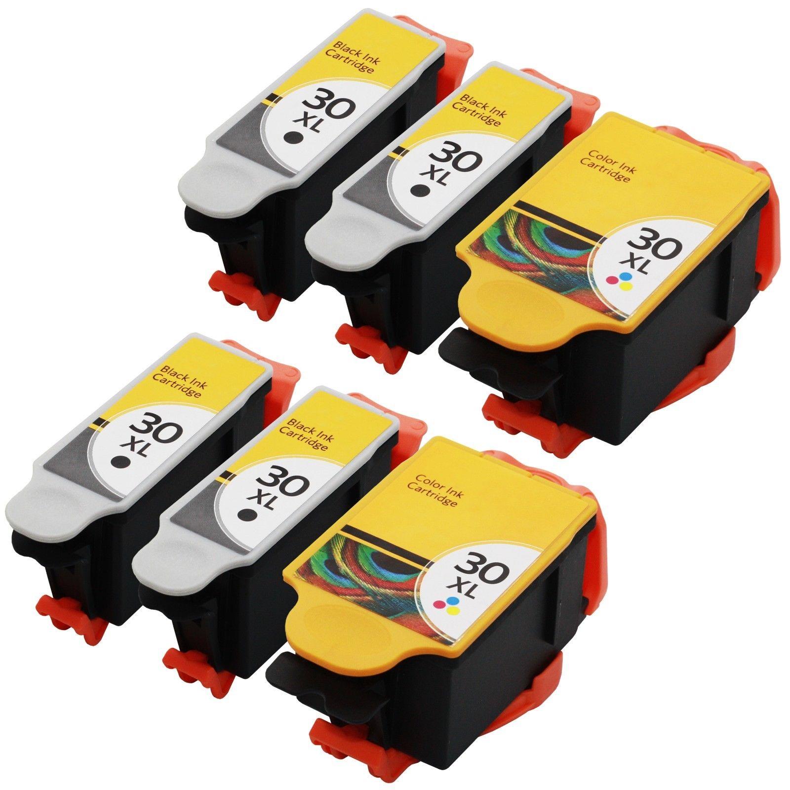 SL 6 Pack 30 XL Ink Cartridges for Kodak ESP 3.2s Printer