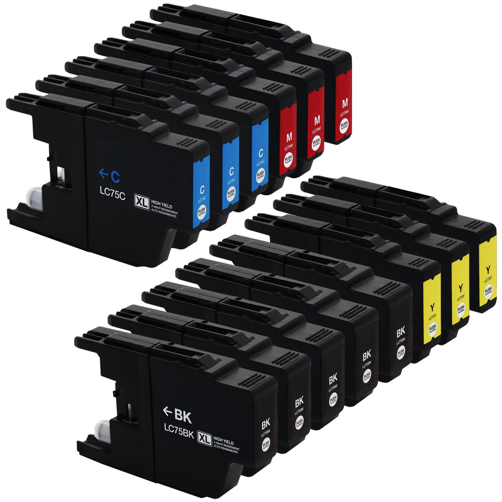 SL 14P Brother LC 75XL Ink Cartridge for MFC J425W MFC J435W Printer LC75XL LC 75XL