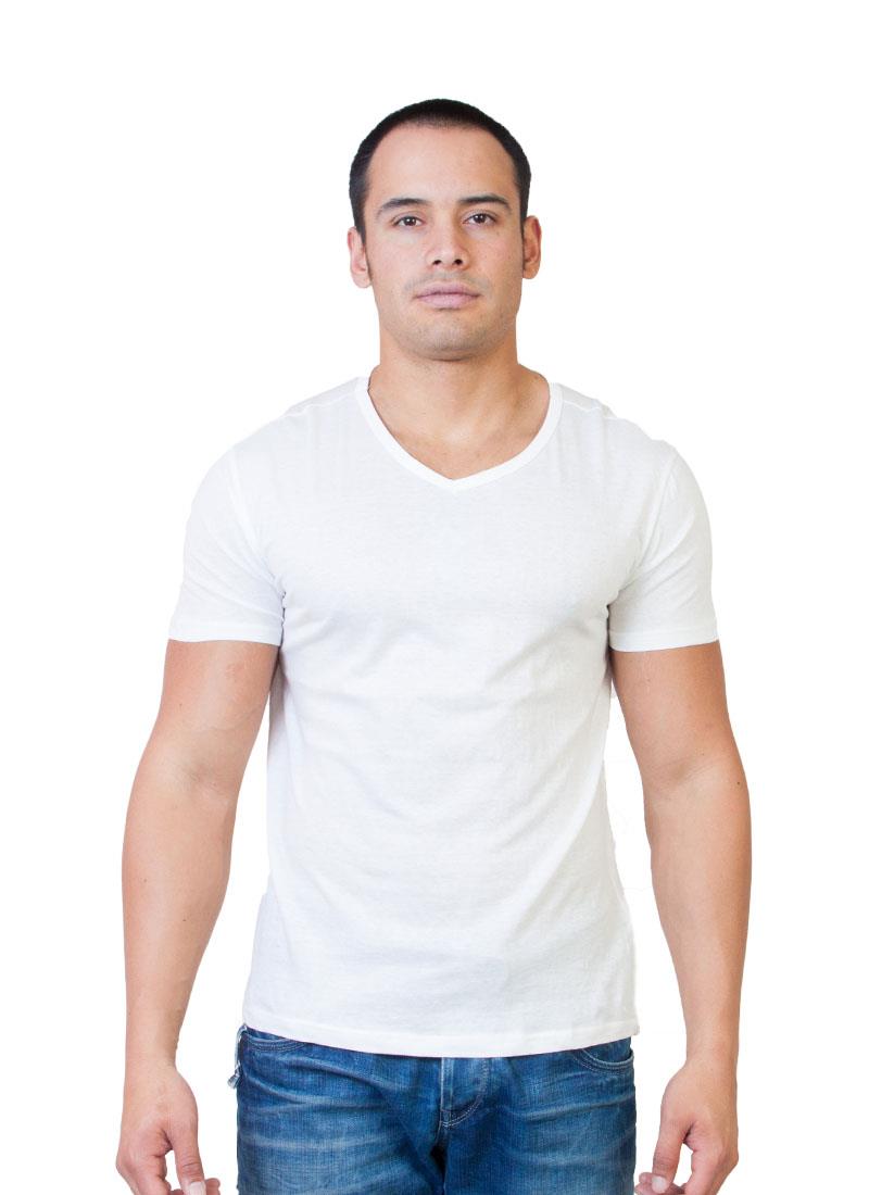 Agiato Men's Short Sleeve Cotton V Neck T Shirt Xtra Large Grey