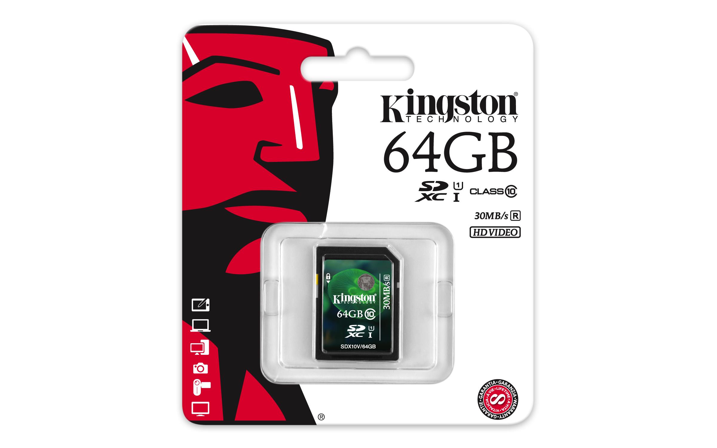 Kingston 64 GB Secure Digital Extended Capacity (SDXC)