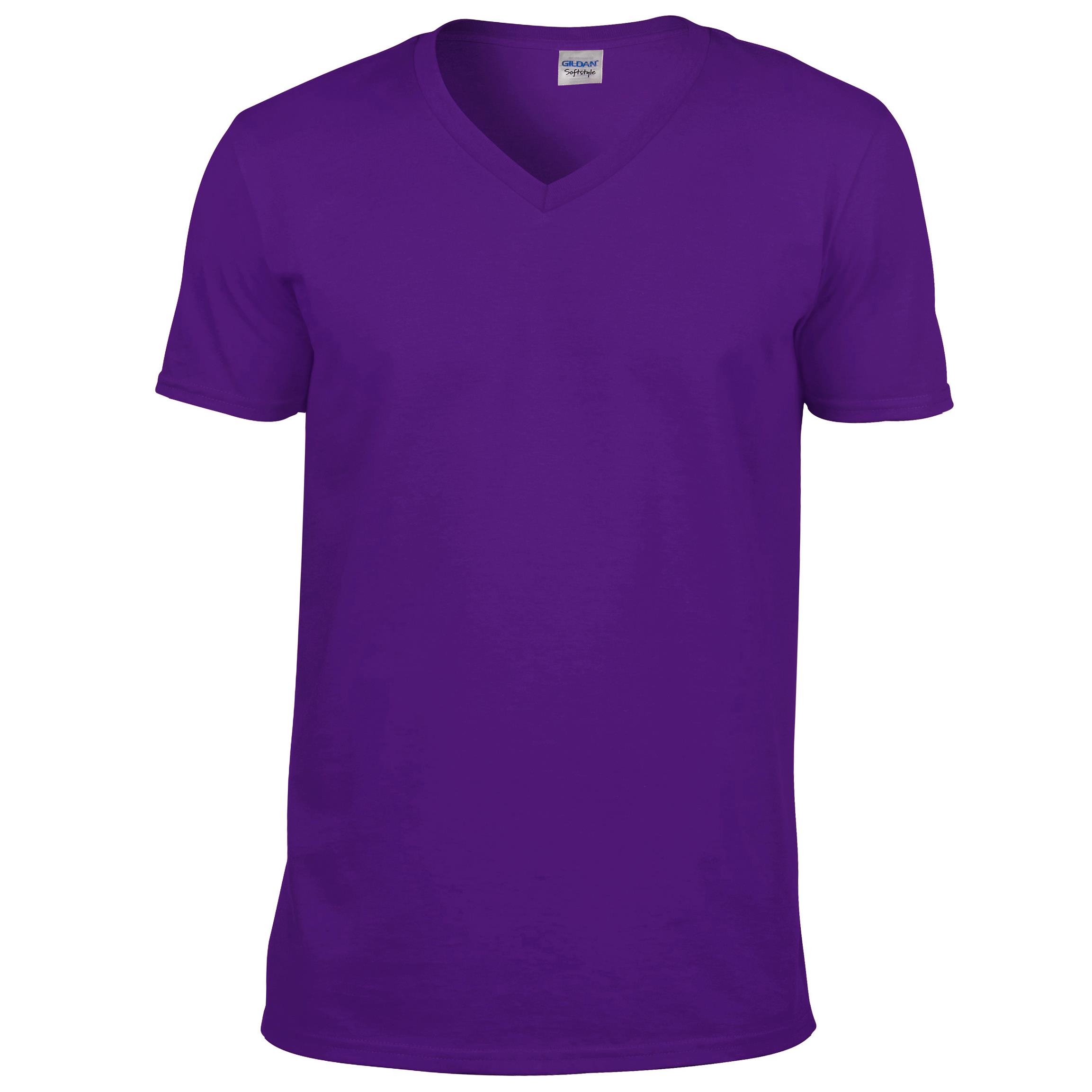Gildan Mens Soft Style V Neck Short Sleeve T Shirt