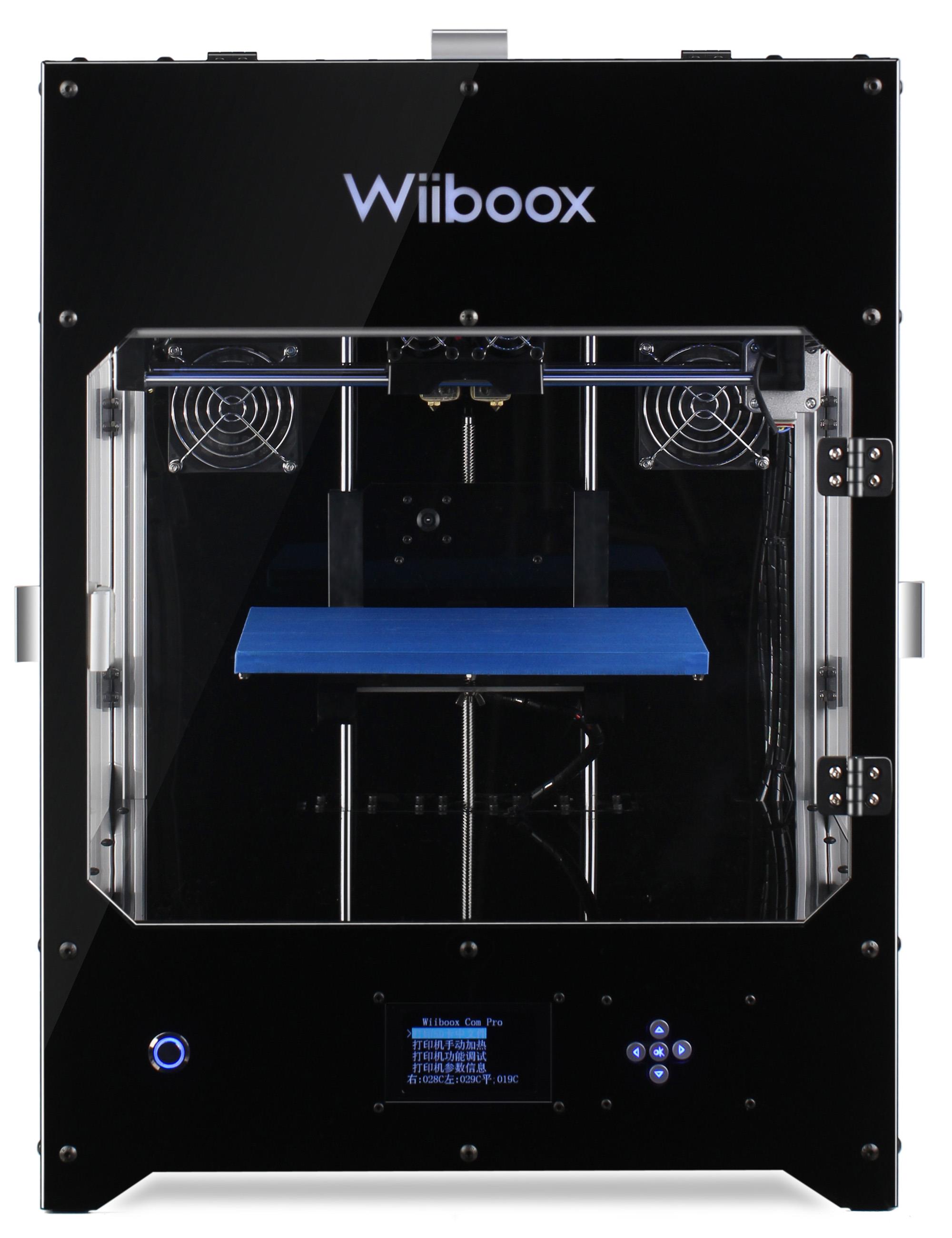 Wiiboox Company Pro 300 Desktop 3D Printer, Dual Extruders, 80 Microns, 11.8"x11.8"x11.8" Build Size, 1 Particle Filtration Module, Metal Frame Structure