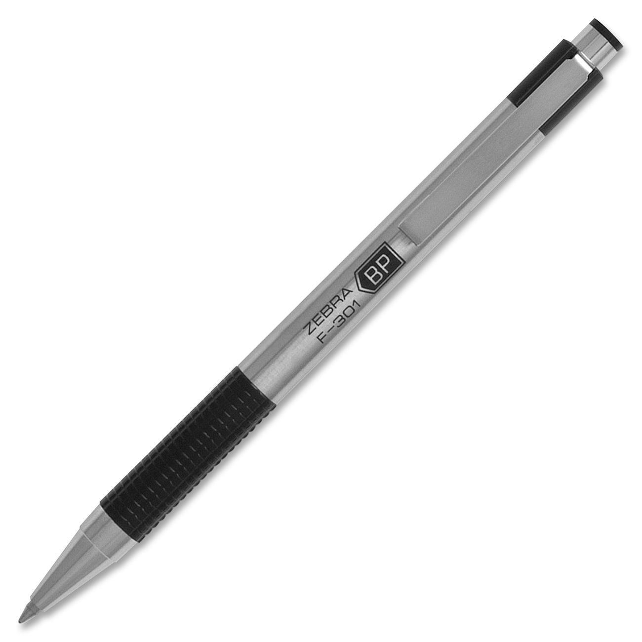 F 301 Ballpoint Retractable Pen  Black Ink  Fine 12/DZ