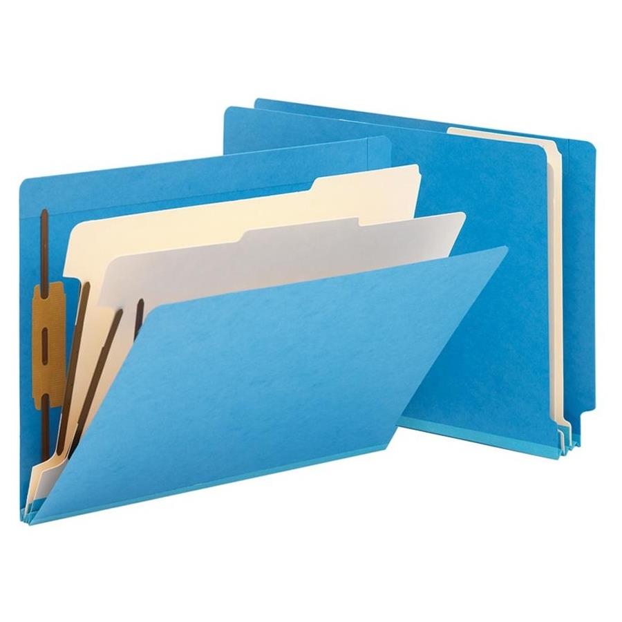 Smead End Tab 2 Div Colored Classificatn Folders