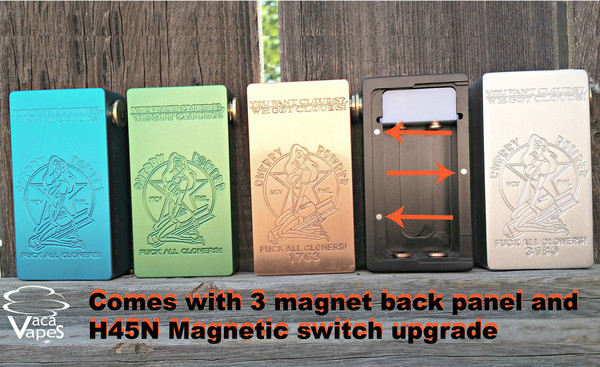 Cherry Bomber Clone  in Green, Blue, Black, or Silver   3 Magnet Door. Now Comes With N45H Magnetic Upgraded Switch!