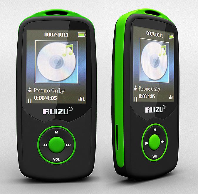 Ruizu x06 hifi Lossless Music player FM flac bluetooth 4GB original GREEN