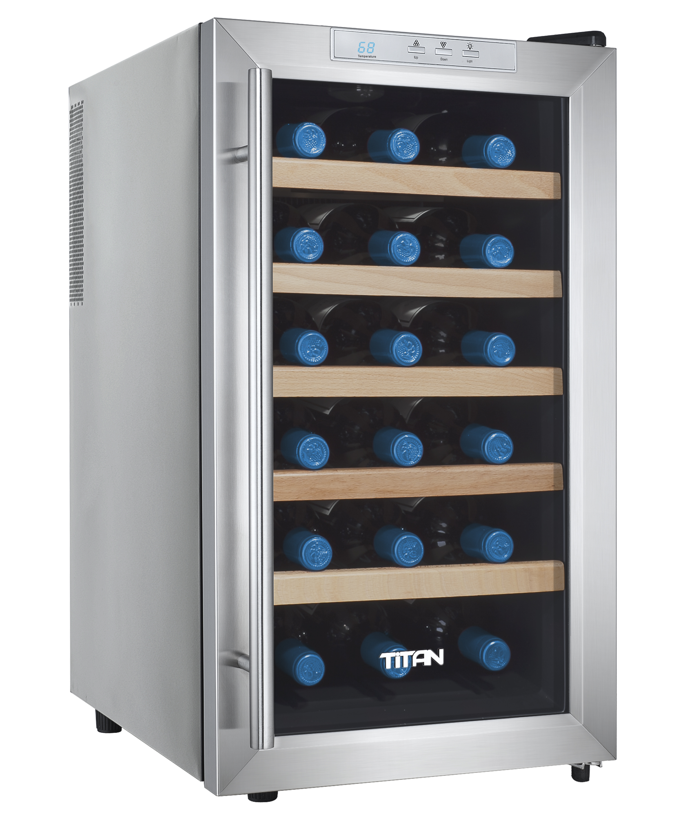 Titan TT CWCTEFS18SZ 18 bottle Thermoelectric Single Zone Wine Cooler