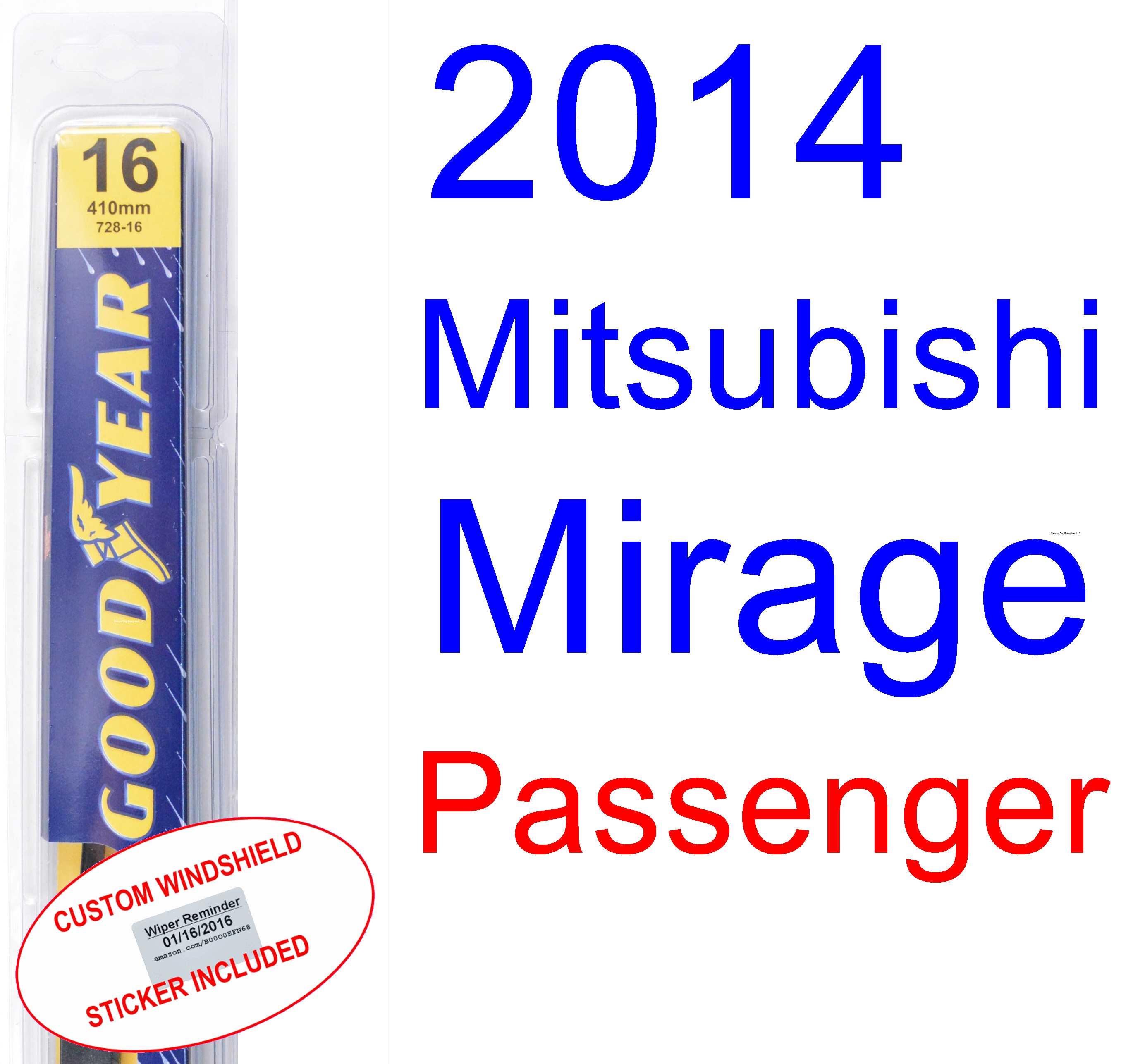 2014 Mitsubishi Mirage Wiper Blade (Driver)