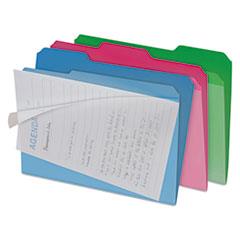 Clear View Interior File Folders, 1/3 Cut Top Tab, Letter, Assorted, 6/pack By: find It