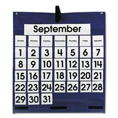 Monthly Calendar 43 Pocket Chart With Day/week Cards, Blue, 25 X 28 1/2 By: Carson Dellosa Publishing