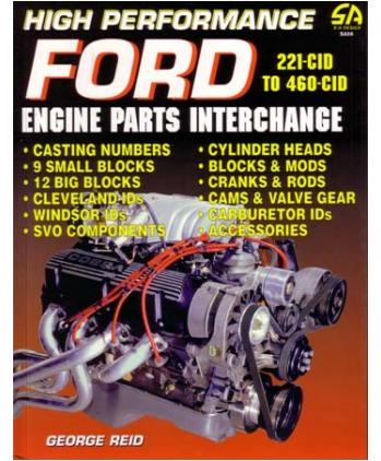 High Performance Ford Parts Numbers List Interchange 221 To 460 Cid
