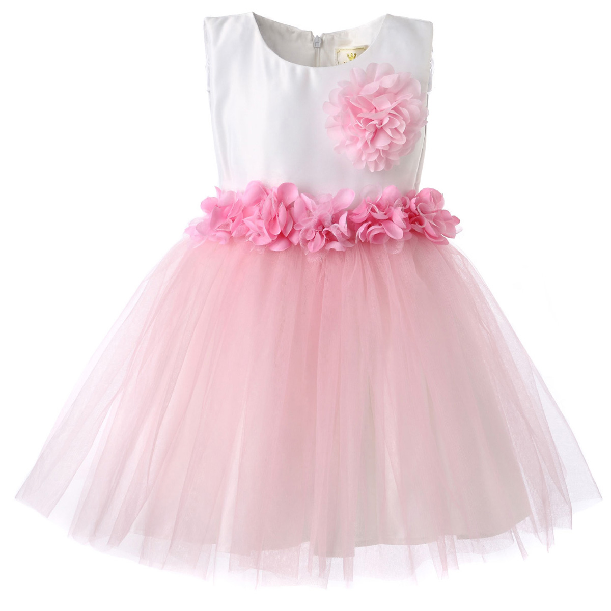 Hanakimi® Girl White Pink Wedding Dresses