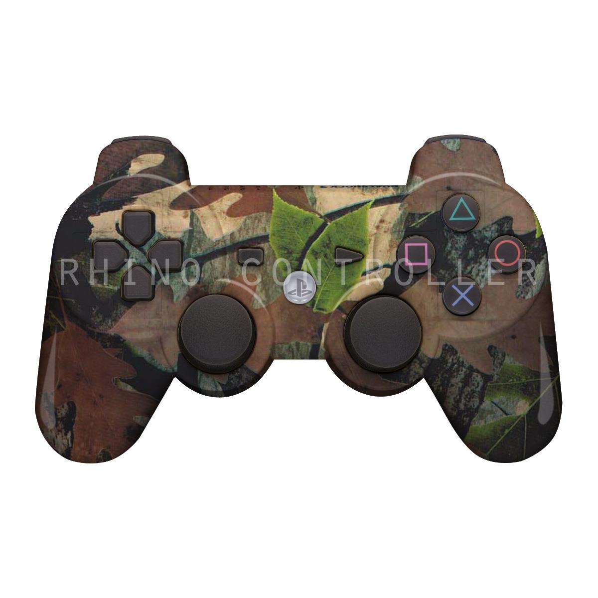 Custom PS3 controller Wireless Glossy  WTP 206 Tru Woods Camo Custom Painted