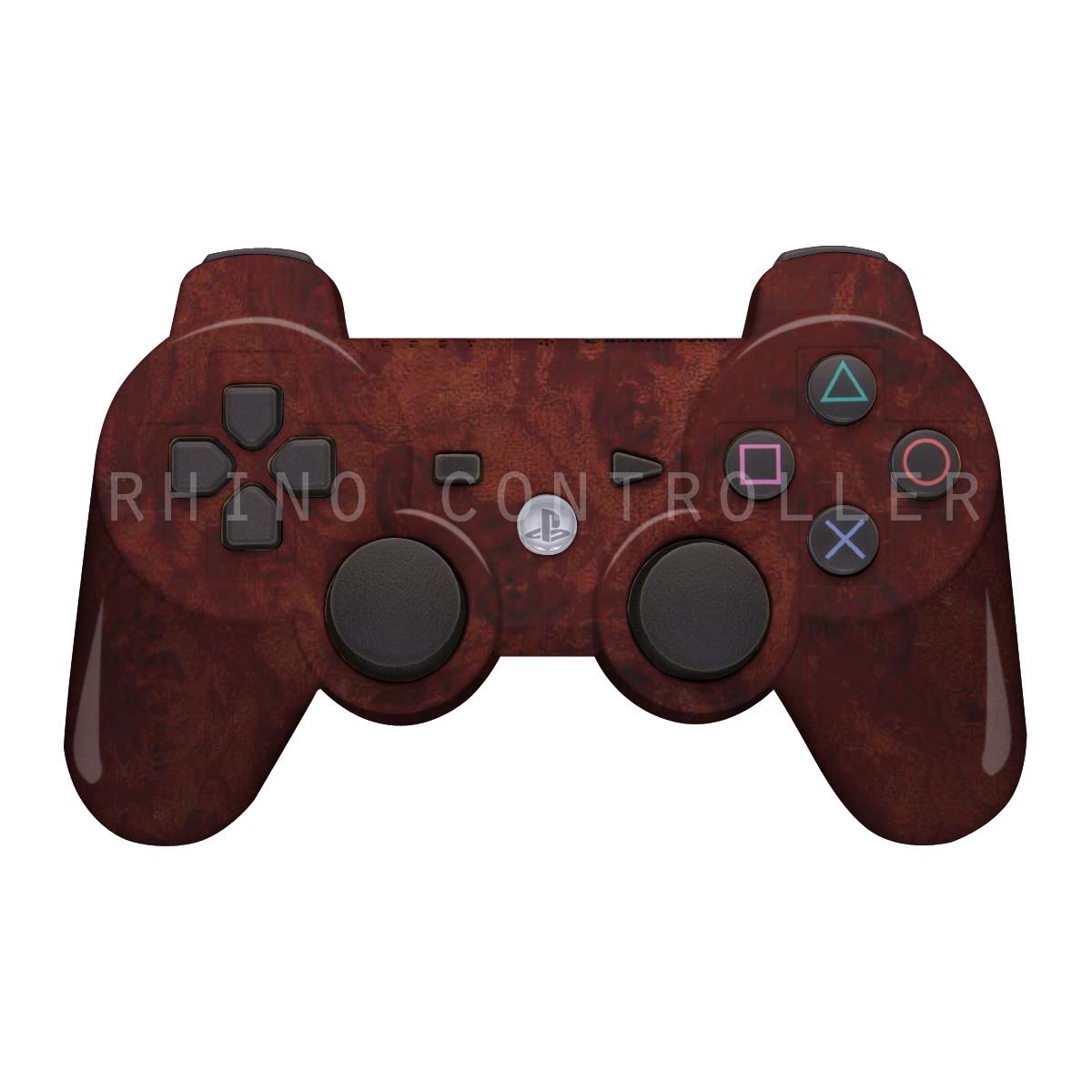 Custom PS3 controller Wireless Glossy  WTP 388 Dark Burl Custom Painted