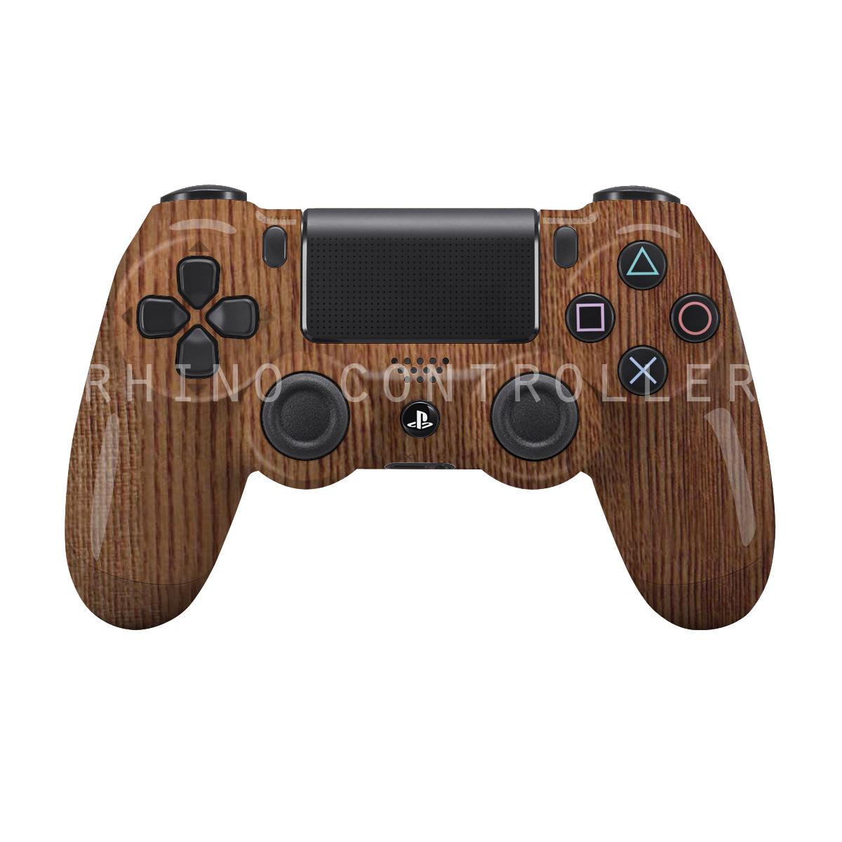 Custom PS4 controller Wireless Glossy WTP 177 Teakwood Custom Painted