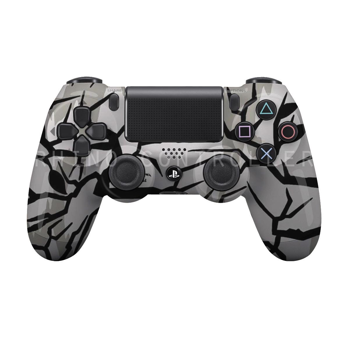 Custom PS4 controller Wireless Glossy WTP 504 Predator Winter White Custom Painted