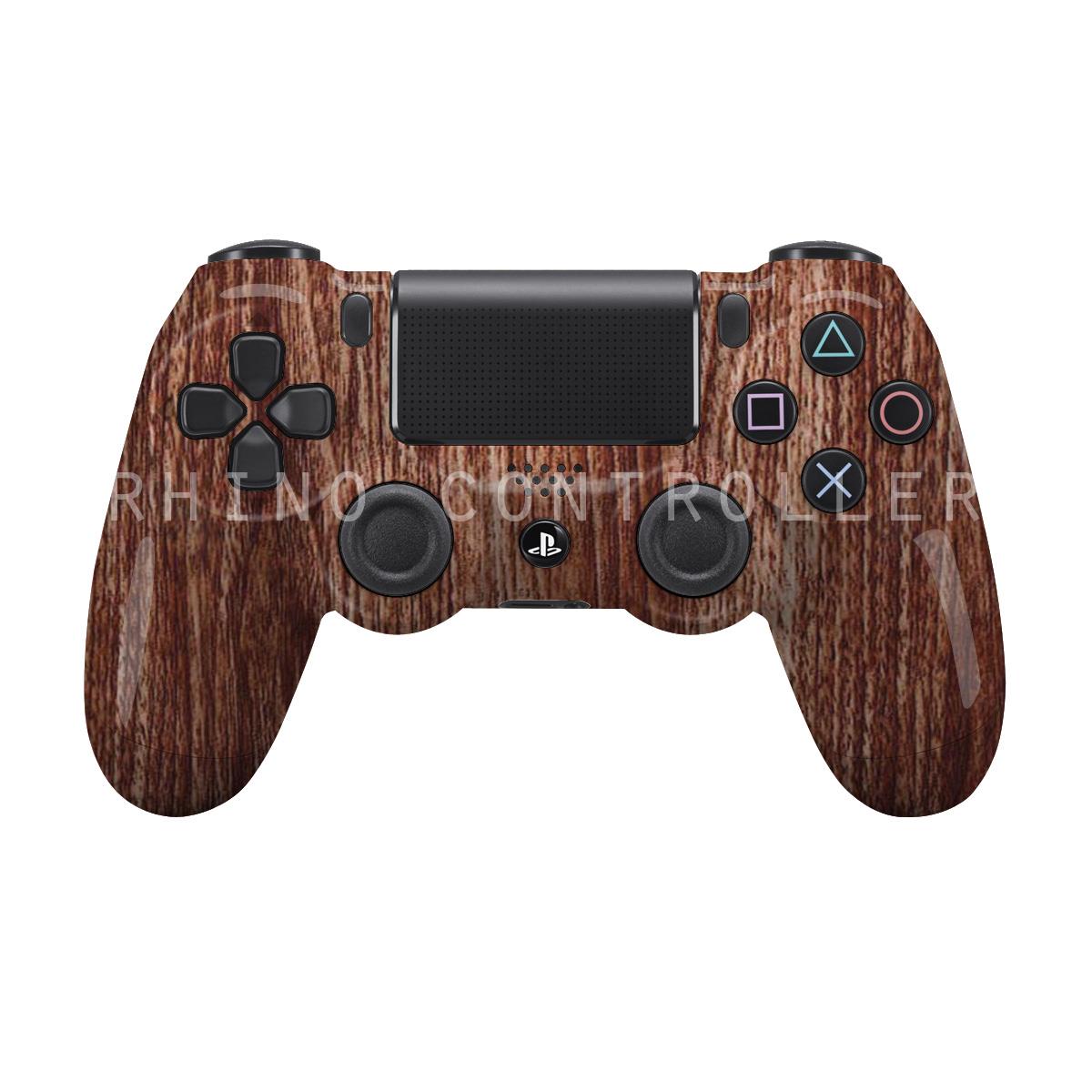 PS4 controller  Wireless Glossy  WTP 183 Wood Grain Custom Painted  Without Mods