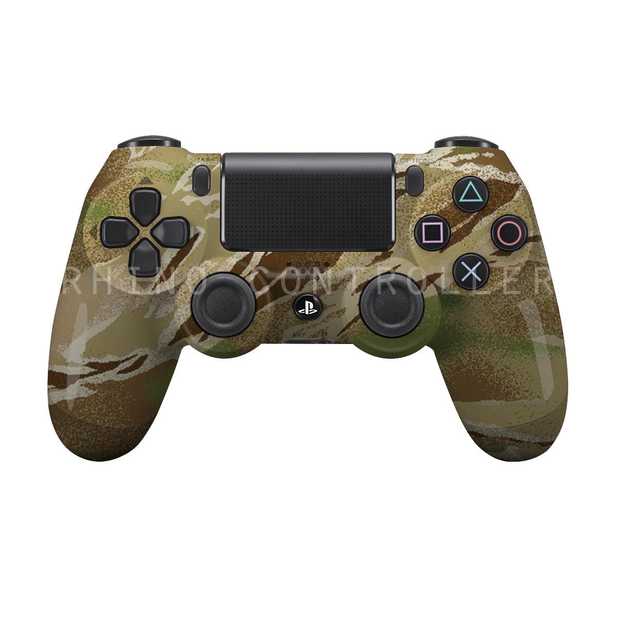 PS4 controller  Wireless Glossy  WTP 716 Tiger Stripe All Terrain Tiger Custom Painted  Without Mods