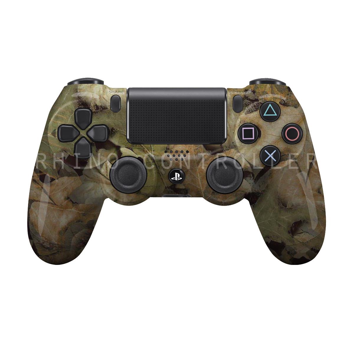 PS4 controller  Wireless Glossy  WTP 318 Camo Spring Leaf Custom Painted  Without Mods