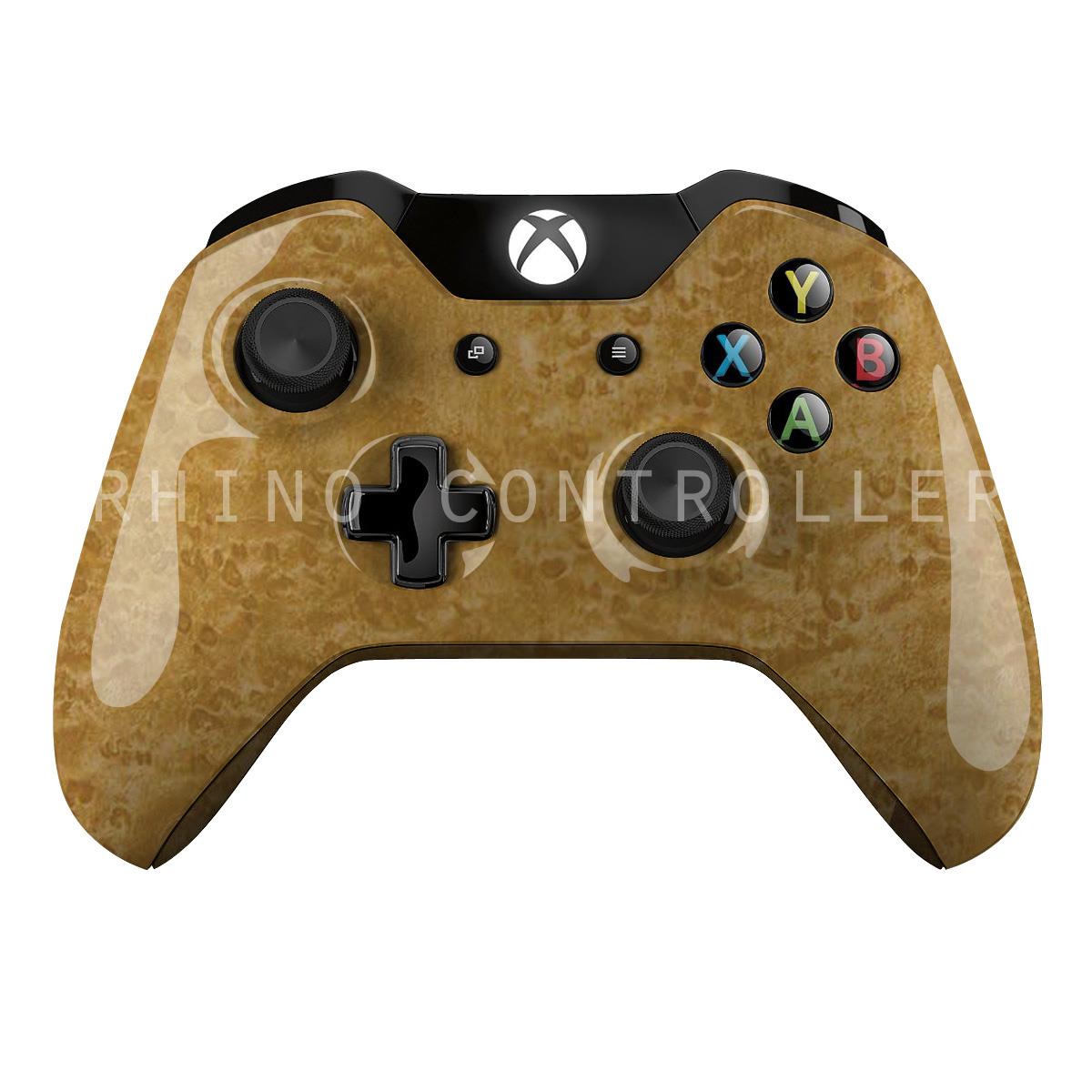 Custom XBOX One controller Wireless Glossy WTP 238 Golden Birdseye Custom Painted  Without Mods