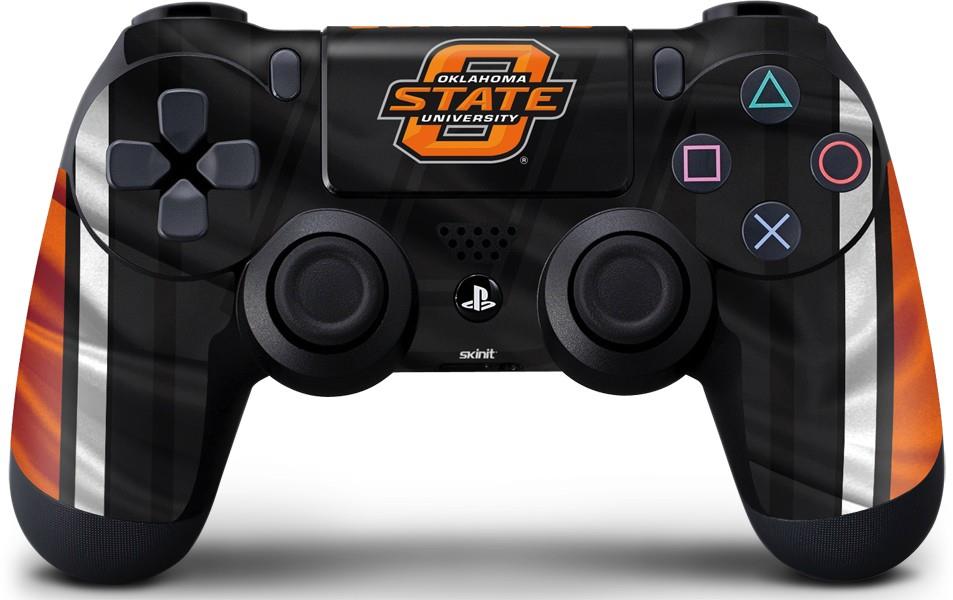 PS4 Custom UN MODDED Controller "Exclusive Design   Oklahoma State Jersey"