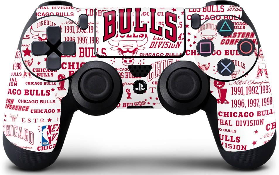 PS4 Custom UN MODDED Controller "Exclusive Design   Chicago Bulls Historic Blast"