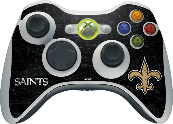 Xbox360 Custom UN MODDED Controller "Exclusive Design   New Orleans Saints Distressed"