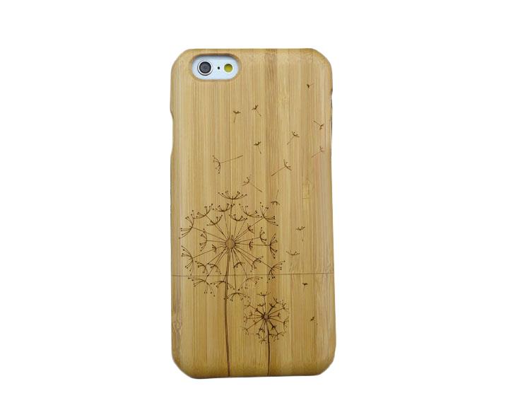 Genuine Natural Grove Wooden Wood Bamboo Timber Protective Hard PC Snap One Back Case Cover For Apple iPhone 6 (4.7 inch) with Screen Protector   Tree