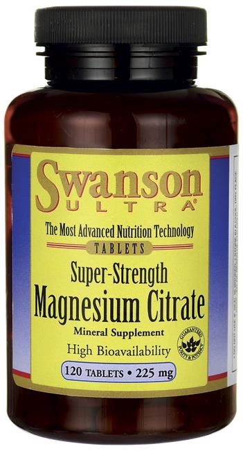Super Strength Magnesium Citrate 225 mg 120 Tabs