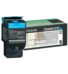 Lexmark OEM Toner Cartridge: Cyan C544X1CG