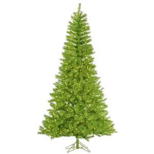 Vickerman 33028   6.5' x 42" Lime / Green Tinsel 450 Lime Miniature Lights Christmas Tree (A147866)