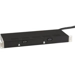 Black Box 12 Outlet Vertical Rackmount AC Power Strip, 20 Amp