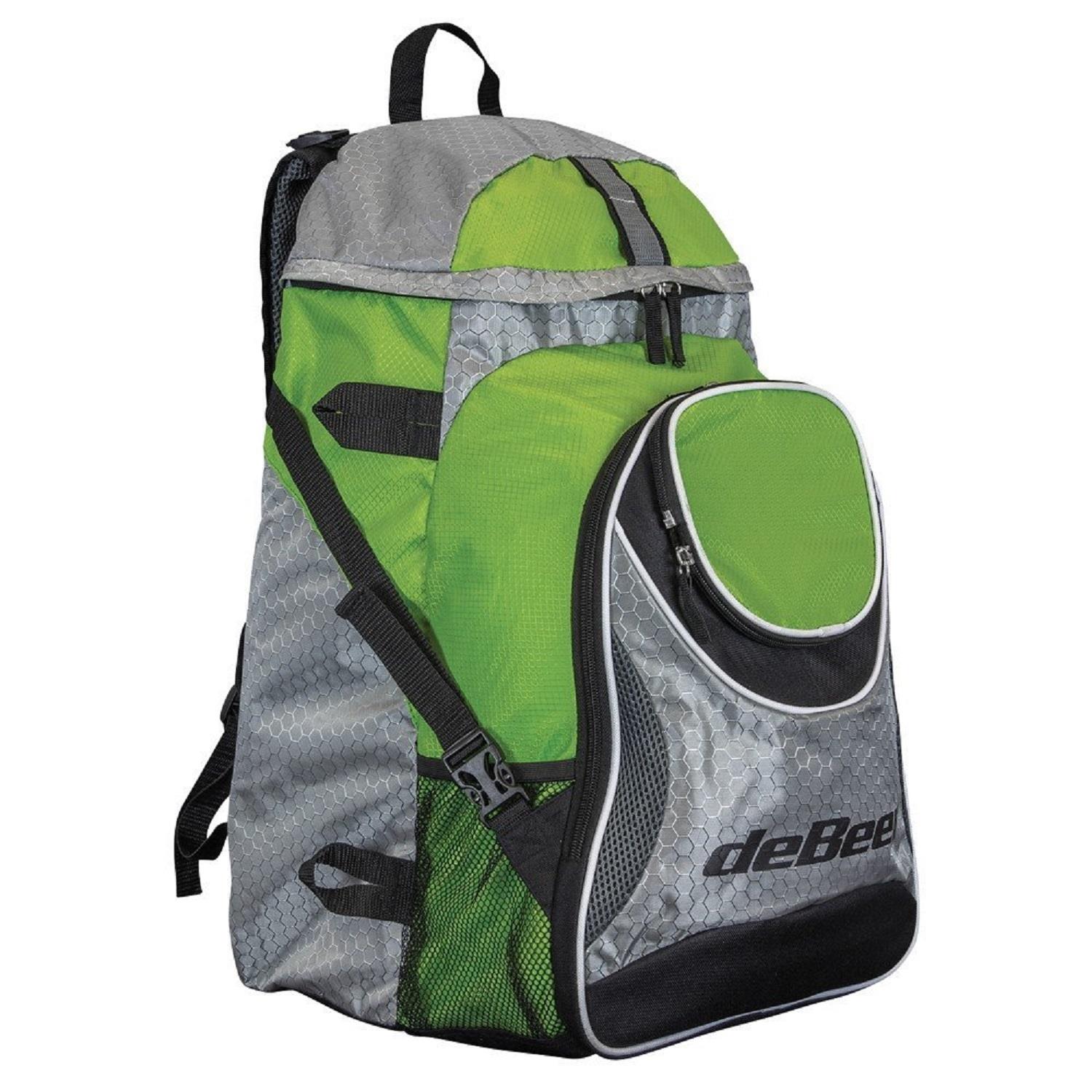deBeer Lacrosse Gear Pack Back Pack Lime Green D00522613