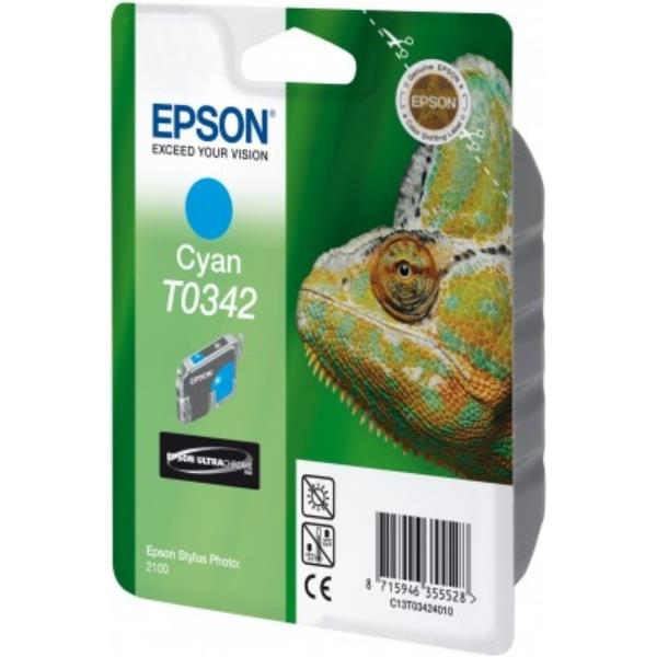 Epson C13T03424010 (T0342) Ink cartridge cyan, 440 pages, 17ml