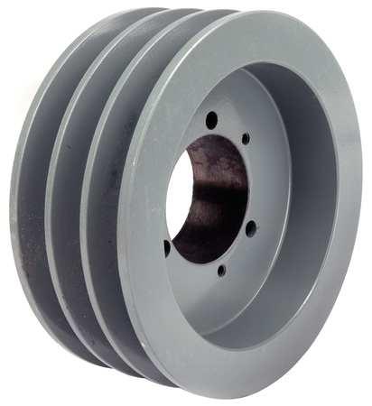 TB WOOD'S 603B V Belt Pulley, Detachable, 3Groove, 6.35"OD