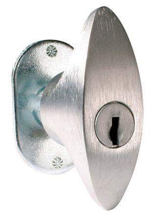 COMPX NATIONAL C8154 915 26D Tumbler Knob Lock, Dull Chrome, 4 Pin