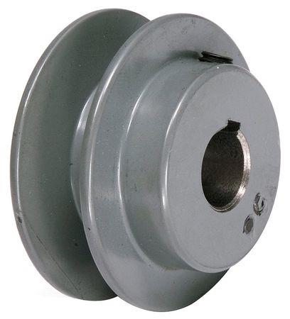 TB WOOD'S BK2512 V Belt Pulley, 1/2"Fixed, 2.65"OD, Iron