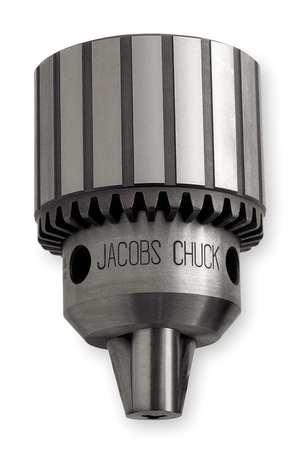 JACOBS 6255D Drill Chuck, Keyed, Steel, 0.250 In, 3/8 24