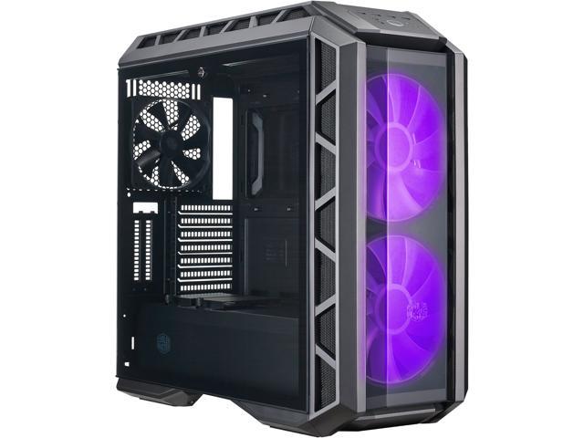 Cooler Master MasterCase H500P ATX Mid-Tower Case with 200mm RGB Fans, Tinted Tempered Glass Side Panel