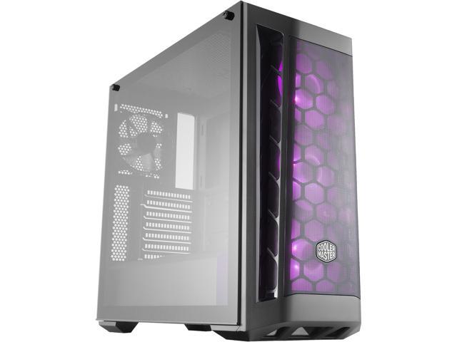 Cooler Master MasterBox MB511 RGB ATX Mid-Tower Case w/ Tempered Glass Side Window, 4x Fans Included