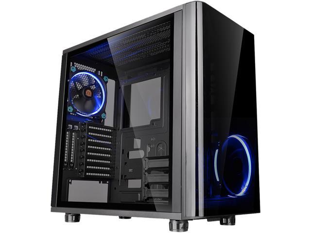 Thermaltake View 31 Dual Tempered Glass ATX Tt LCS Certified Black Gaming Mid Tower Computer Case CA-1H8-00M1WN-00