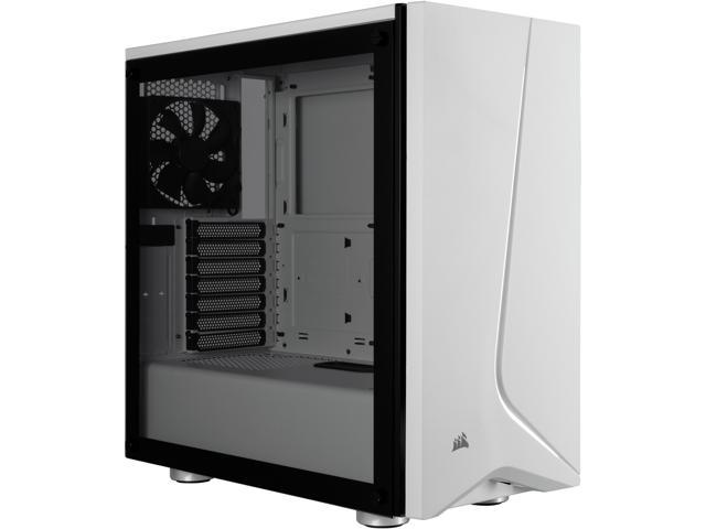 Corsair Carbide Steel / Plastic / Tempered Glass ATX Mid Tower Computer Case, White