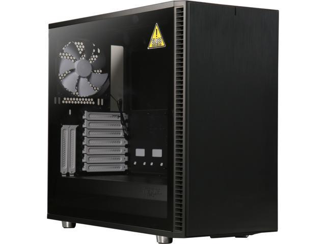 Fractal Design Define S2 Black Brushed Aluminum/Steel ATX Mid Tower Computer Case w/ Tinted Tempered Glass Window