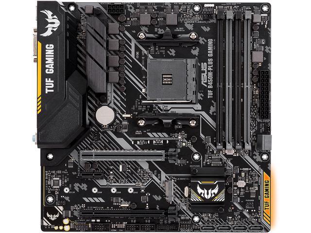 ASUS TUF B450M-PLUS GAMING AM4 AMD B450 SATA 6Gb/s USB 3.1 HDMI Micro ATX AMD Motherboard