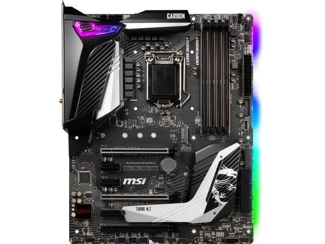 MSI MPG Z390 GAMING PRO CARBON AC LGA 1151 (300 Series) Intel Z390 HDMI SATA 6Gb/s USB 3.1 ATX Intel Motherboard