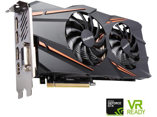 GIGABYTE GeForce GTX 1070 DirectX 12 GV-N1070WF2OC-8GD 8GB 256-Bit GDDR5 PCI Express 3.0 x16 ATX Video Card