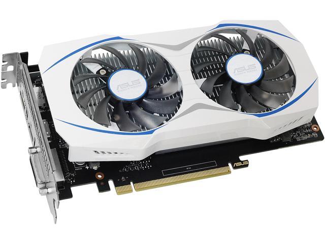 ASUS GeForce GTX 1050 2GB Dual-Fan OC Edition DVI-D HDMI DP 1.4 Gaming Graphics Card - DUAL-GTX1050-O2G